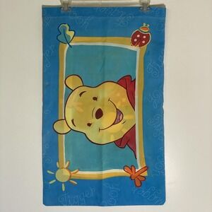 Disney Winnie The Pooh Pillowcase Standard 20x26 Blue Kids Bedding USA Decor